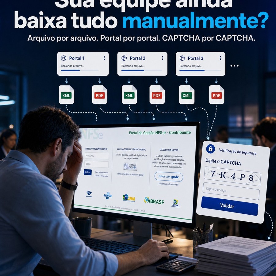 O site do Portal Nacional da NFS-e mudou, mas uma coisa continua igual para muitos escritórios contábeis: a pe